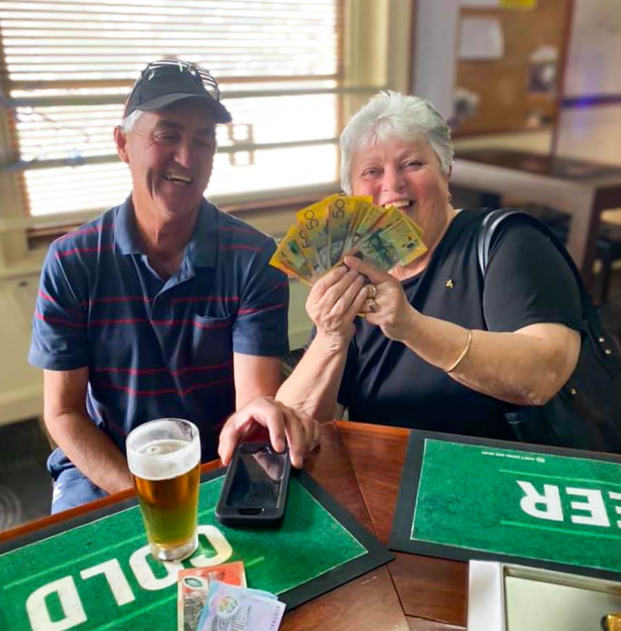 punter club winner couple